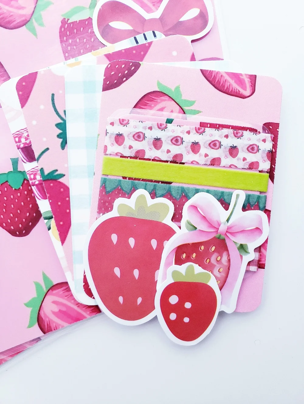 Strawberry Sweet Berries Pink Girly Planner HP Mini Size Cover Set